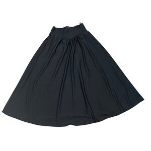 Scarlet Darkness Whimsigoth Black Maxi Swing Skirt With Corset Waist M Lined Got